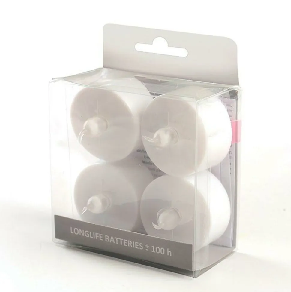 GRAINE CRÉATIVE - 4 bougies led longue durée - 100 h