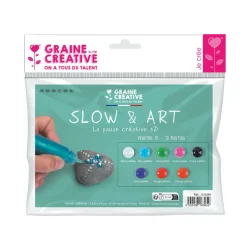 GRAINE CRÉATIVE - 8 crayons de peinture 3d pailletés