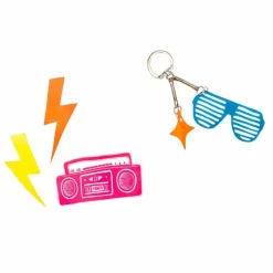 GRAINE CRÉATIVE - 4 feuilles de plastique dingue fluorescentes