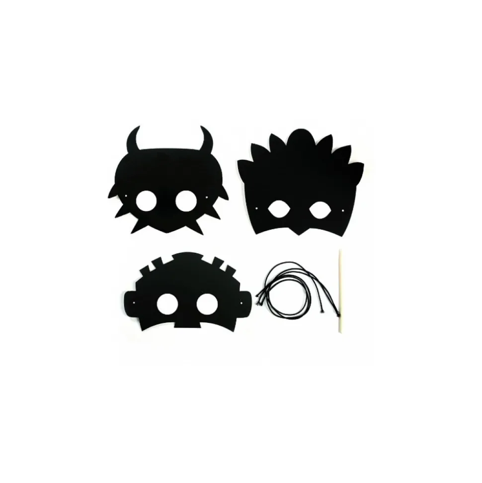 GRAINE CRÉATIVE - 3 masques à gratter - aventure