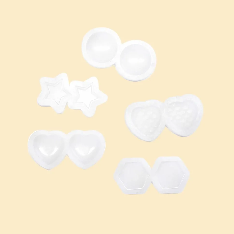 GRAINE CRÉATIVE - 5 mini moules pour bijoux formes