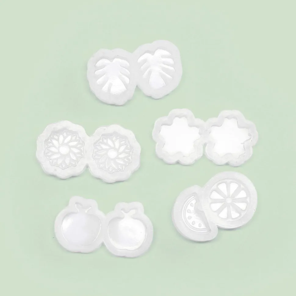 GRAINE CRÉATIVE - 5 mini moules pour bijoux nature