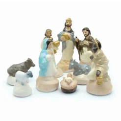 GRAINE CRÉATIVE - 9 moules en latex santons - crèche de noël