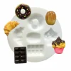 GRAINE CRÉATIVE - 2 moules en silicone gourmandises pour pâte polymère