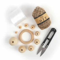 GRAINE CRÉATIVE - 747 perles et anneaux en bois