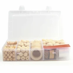 GRAINE CRÉATIVE - 747 perles et anneaux en bois