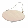 GRAINE CRÉATIVE - 3 plaques de porte ovales avec cordelette 14,5 cm