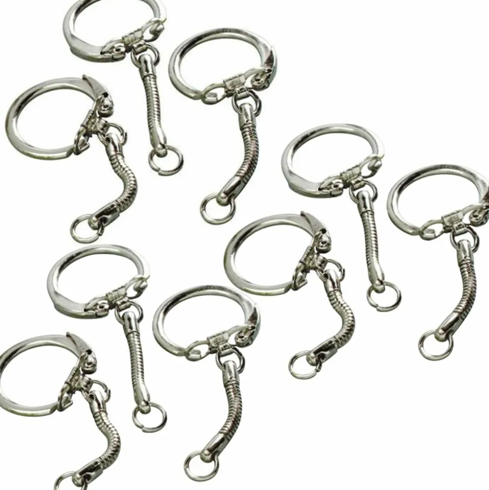 GRAINE CRÉATIVE - 30 porte-clés 6 cm + mousquetons