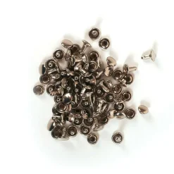 GRAINE CRÉATIVE - 60 rivets doubles pour cuir et pâte polymère 6 mm et 8 mm