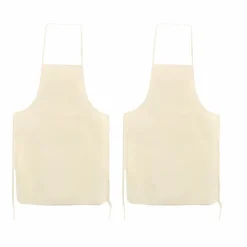 GRAINE CRÉATIVE - 2 tabliers adulte en coton blanc cassé 90 x 60 cm