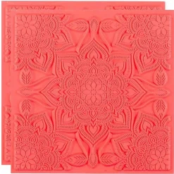 GRAINE CRÉATIVE - 2 tapis de texture pour pâte polymère - boho chic