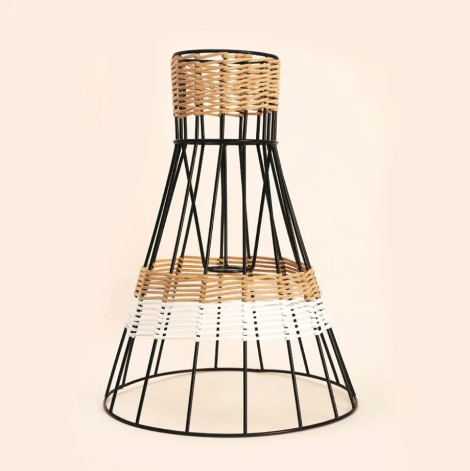 GRAINE CRÉATIVE - Abat-jour jupon noir 33 x 25 cm