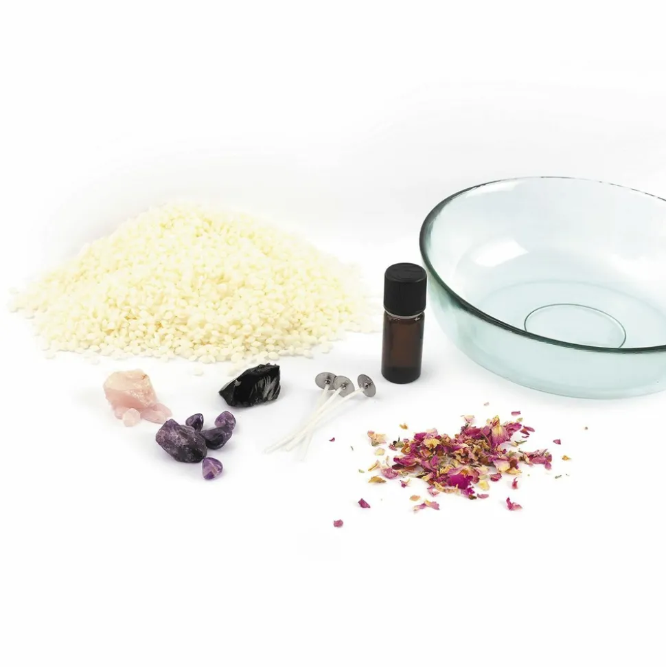 GRAINE CRÉATIVE - Bougie lithothérapie à faire soi-même