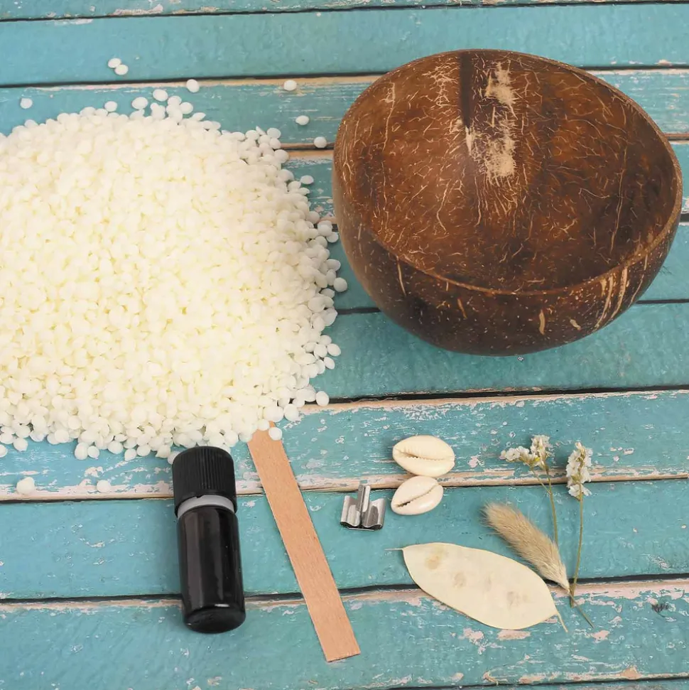 GRAINE CRÉATIVE - Bougie noix de coco à faire soi-même