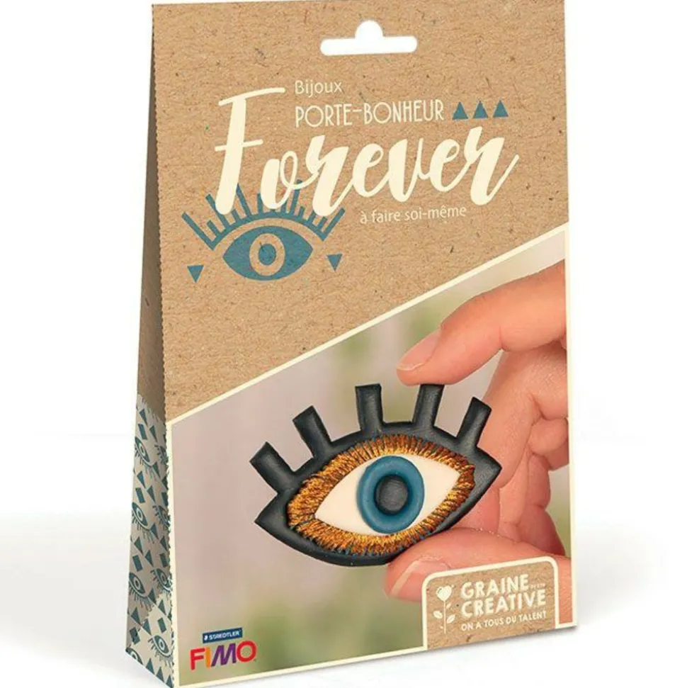 GRAINE CRÉATIVE - Coffret bijoux à faire soi-même en pâte polymère - forever