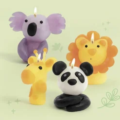 GRAINE CRÉATIVE - Coffret diy bougies à modeler animaux sauvages