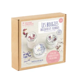 GRAINE CRÉATIVE - Coffret diy bougies fleuries