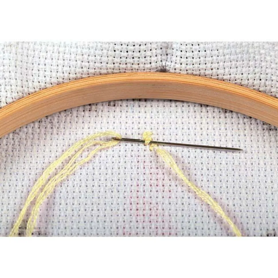 GRAINE CRÉATIVE - Coffret mon cercle en bois à broder ø 15,5 cm - cactus