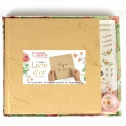 GRAINE CRÉATIVE - Coffret papeterie livre d'or de mariage