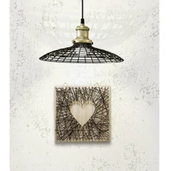 GRAINE CRÉATIVE - Coffret string art - tableau art filaire à faire soi-même 22 x 22 cm