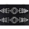 GRAINE CRÉATIVE - Coffret string art - tableau noir flèches déco art filaire 30 x 22 cm