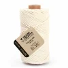 GRAINE CRÉATIVE - Coton cablé recyclé ecru 100 m x 2 mm
