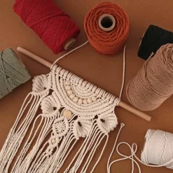 GRAINE CRÉATIVE - Coton cablé recyclé ecru 100 m x 2 mm