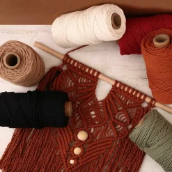 GRAINE CRÉATIVE - Coton cablé recyclé lin 100 m x 2 mm