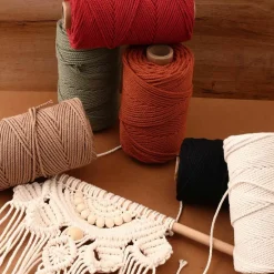 GRAINE CRÉATIVE - Coton cablé recyclé lin 100 m x 2 mm