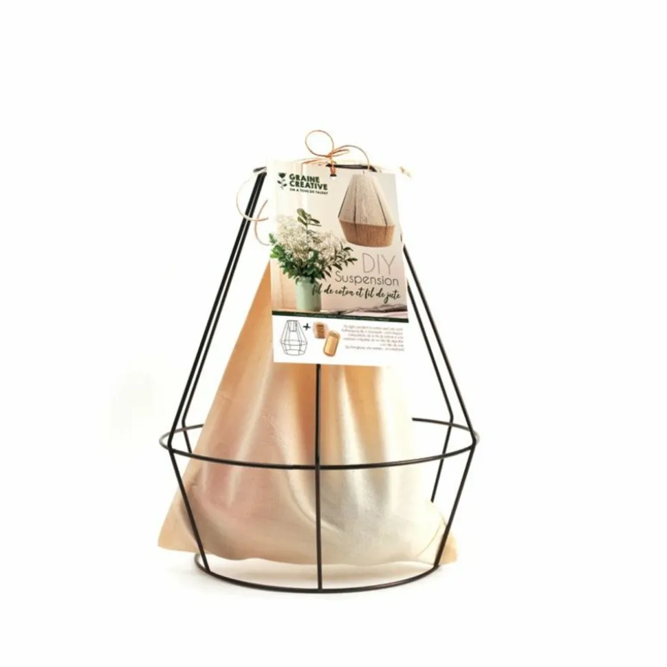 GRAINE CRÉATIVE - Customiser son abat-jour en macramé - coffret diy