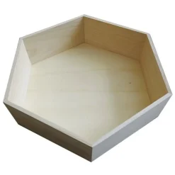 GRAINE CRÉATIVE - Etagère hexagonale en bois 30 x 26 x 10 cm