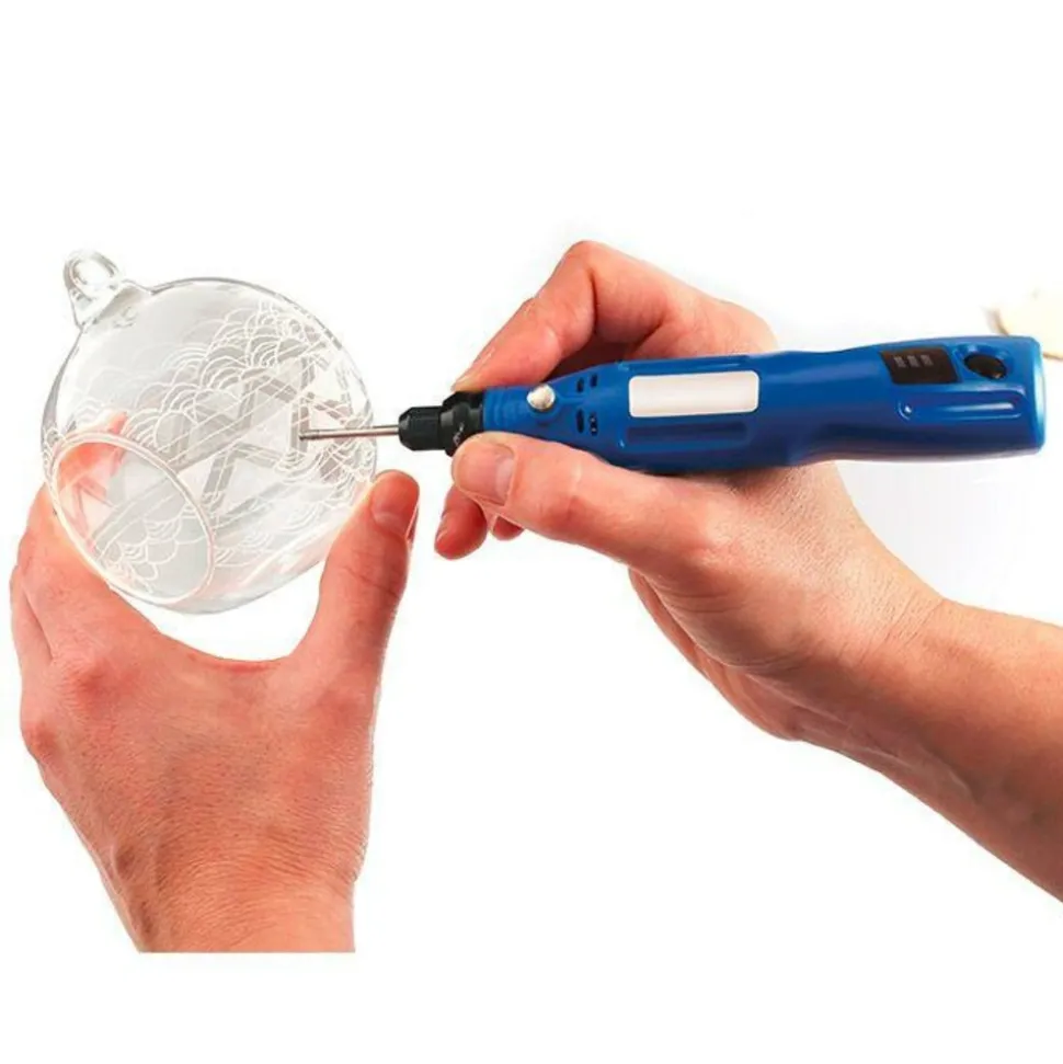 GRAINE CRÉATIVE - Graveur sur verre + 10 accessoires de gravure