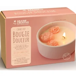 GRAINE CRÉATIVE - Kit complet DIY pour réalisation de bougies Douceur