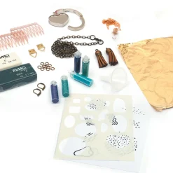 GRAINE CRÉATIVE - Kit création de bijoux - accessoires et pâtes polymères