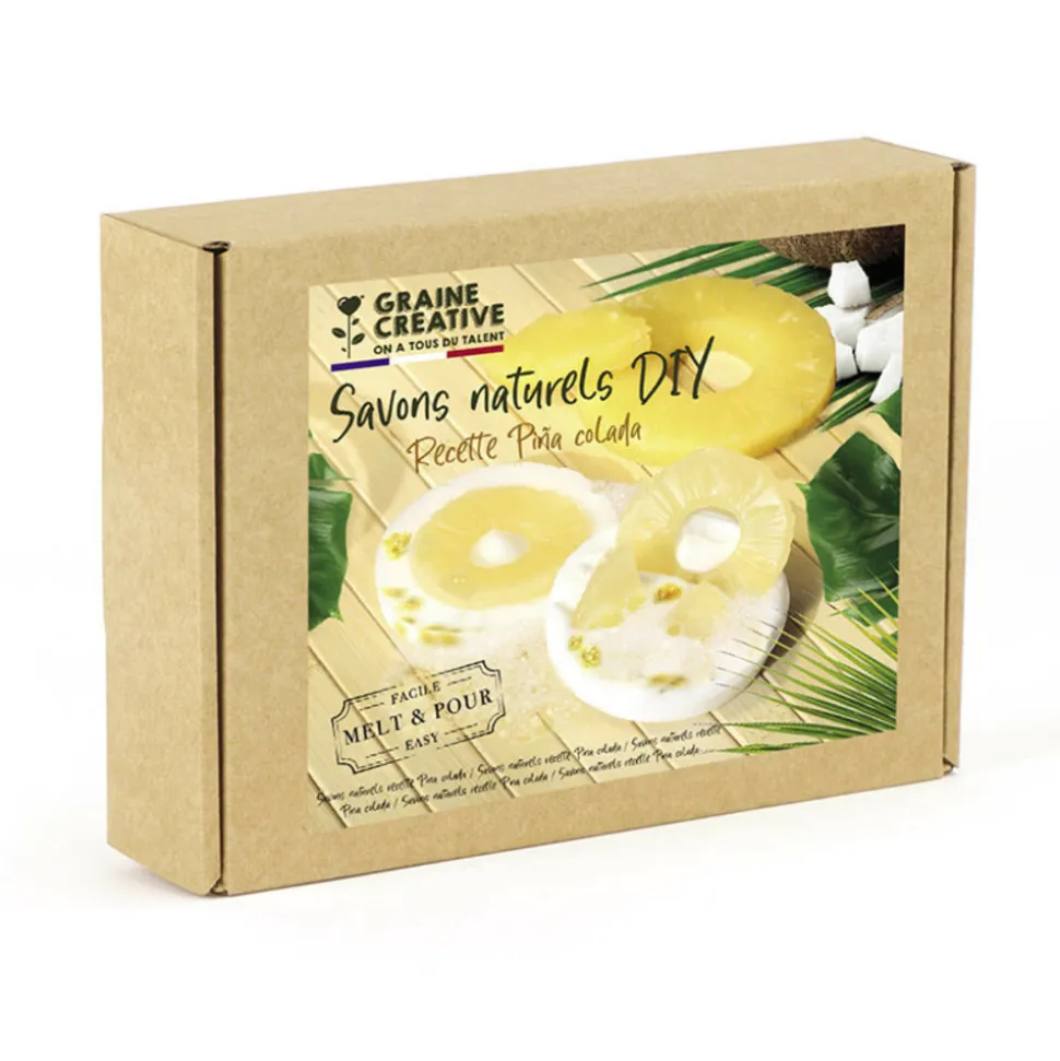 GRAINE CRÉATIVE - Kit diy - savon à faire soi-même - recette piña colada