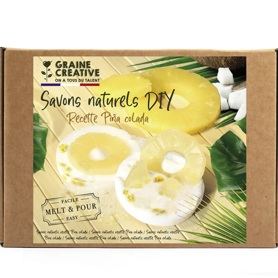 GRAINE CRÉATIVE - Kit diy - savon à faire soi-même - recette piña colada
