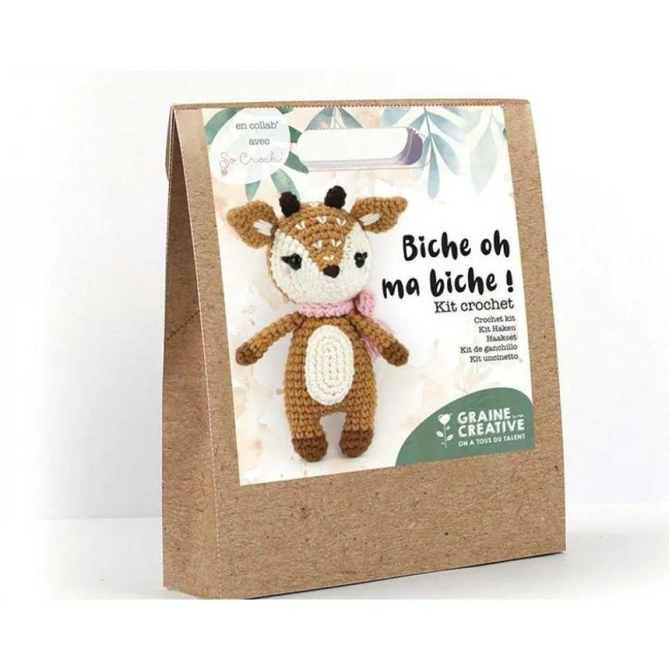 GRAINE CRÉATIVE - Ma peluche en crochet amigurumi - ma petite biche