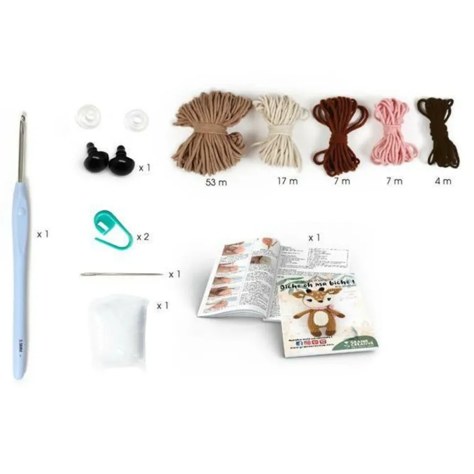 GRAINE CRÉATIVE - Ma peluche en crochet amigurumi - ma petite biche