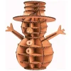 GRAINE CRÉATIVE - Maquette de bonhomme de neige en carton 12,5 x 6 x 6 cm