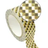 GRAINE CRÉATIVE - Masking tape 1,5 cm x 10 m - damier - doré