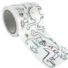 GRAINE CRÉATIVE - Masking tape large à colorier - dinosaures 4,6 cm x 5 m