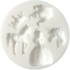 GRAINE CRÉATIVE - Mini moule en silicone pour pâte polymère - licorne & princesse