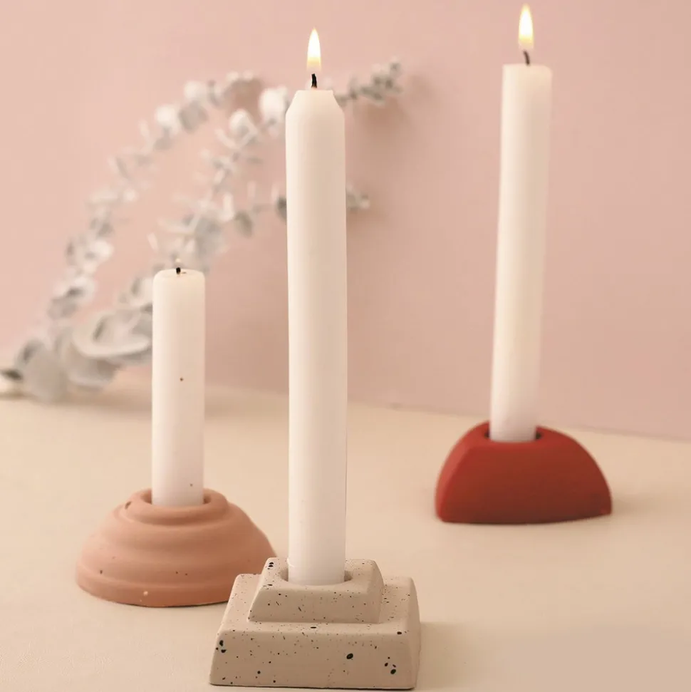 GRAINE CRÉATIVE - Moule 3 bougeoirs fantaisie 6 cm