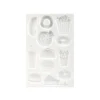 GRAINE CRÉATIVE - Moule en silicone pour pâte polymère - junk food - 20 x 13 cm