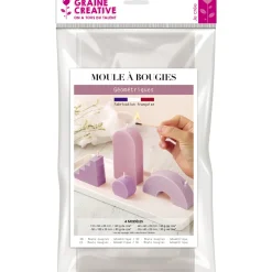 GRAINE CRÉATIVE - Moule thermoformé géométrique pour fabrication DIY de bougies