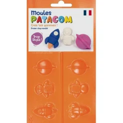 GRAINE CRÉATIVE - Moules pour gomme à modeler patagom - cosmos