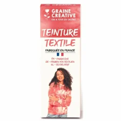 GRAINE CRÉATIVE - Peinture pour textile 100 ml effet tie and die - corail