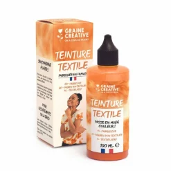 GRAINE CRÉATIVE - Peinture pour textile 100 ml effet tie and die - rouille