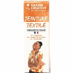 GRAINE CRÉATIVE - Peinture pour textile 100 ml effet tie and die - rouille