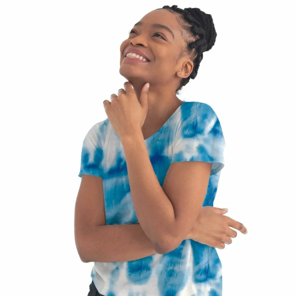 GRAINE CRÉATIVE - Peinture pour textile 100 ml effet tie and die - ultramarine